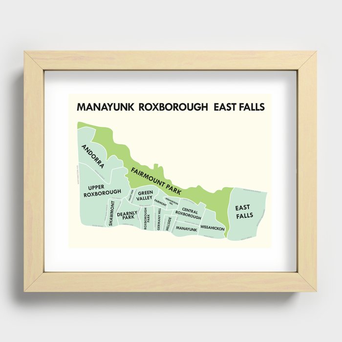 Manayunk, Philadelphia Version 2 Recessed Framed Print