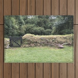 Irish Farm Wall and Gate Outdoor Rug
