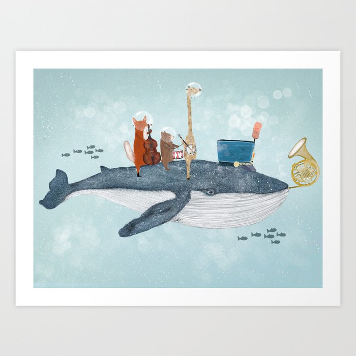 whale song Art Print