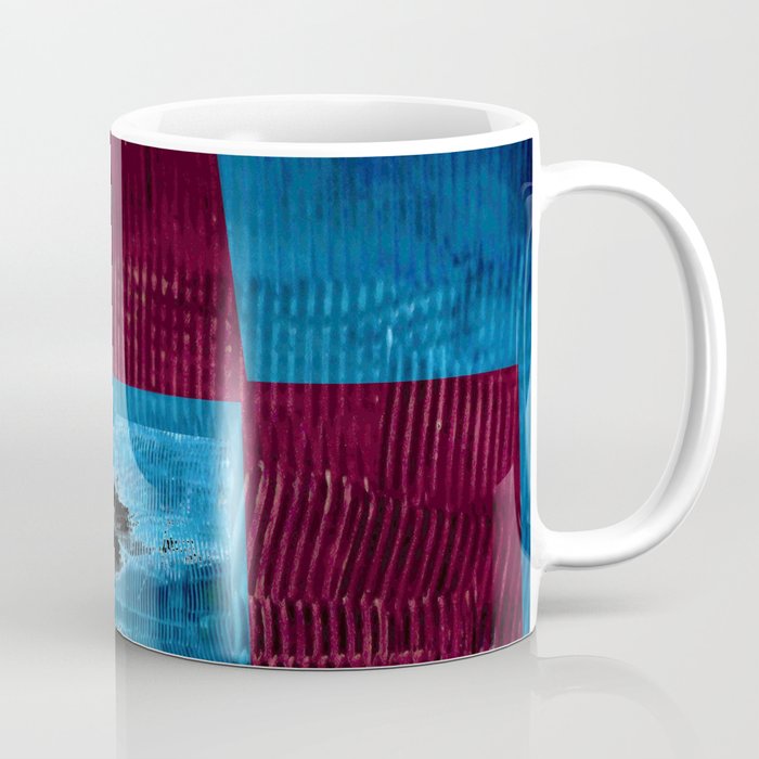 Blue pink square Coffee Mug