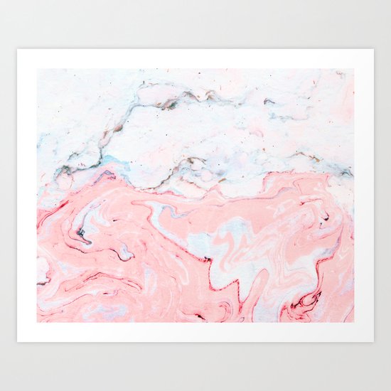 Marble Love #society6 #decor #buyart Art Print