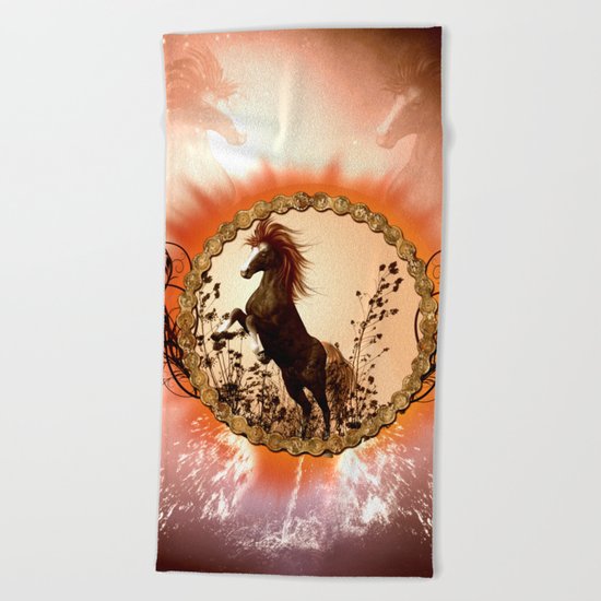 Wonderful horse Beach Towel