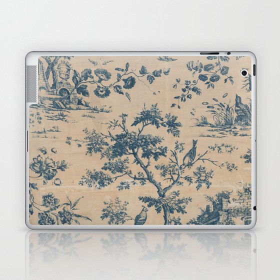 Antique Blue and White Outdoors Scenic Chintz Laptop & iPad Skin