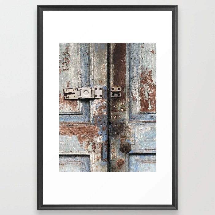 blue & rust — color photography, bangkok Framed Art Print