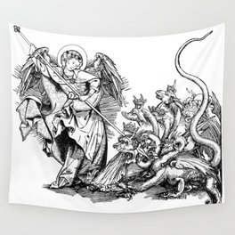 St. Michael fighting the Dragon Wall Tapestry