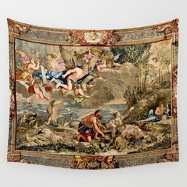 Antique 17th Century 'Cybele' Mythological Louis XIV French Tapestry Wall Tapestry