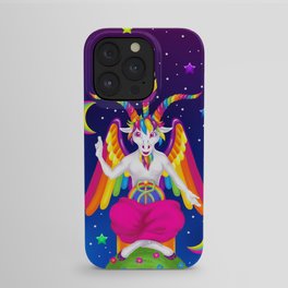 1997 Neon Rainbow Baphomet iPhone Case