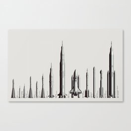 Rockets of Human Spaceflight - Past, Present, and Future Canvas Print