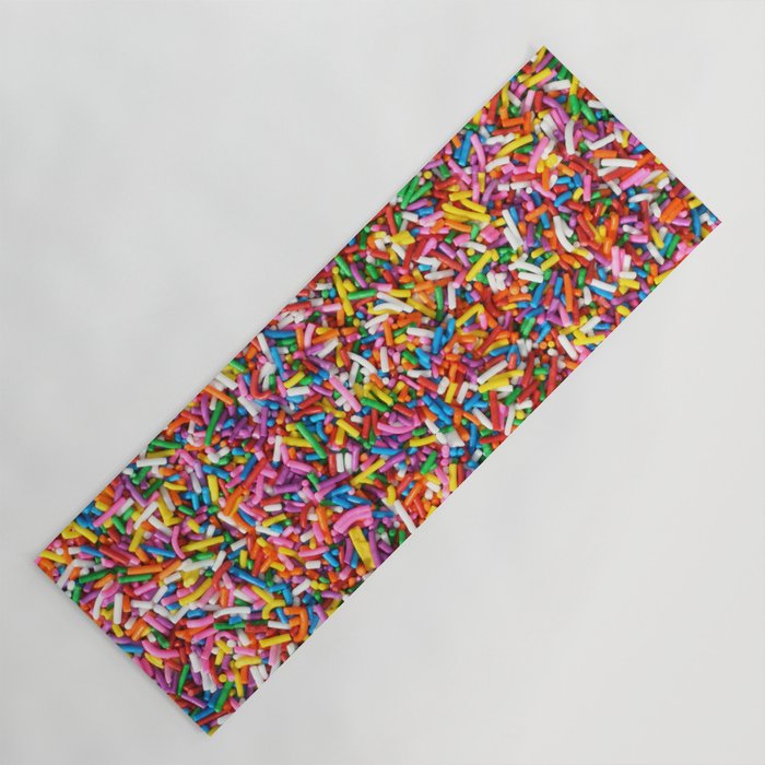 Rainbow Sprinkles Sweet Candy Colorful Yoga Mat