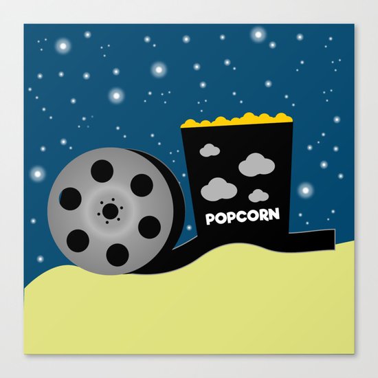 Movie night Canvas Print
