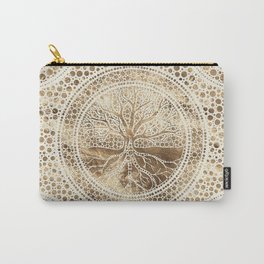 Gold Tree Of Life Mandala Carry-All Pouch