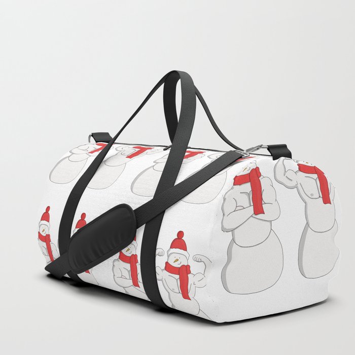 Flex Muscle Snowman Duffle Bag