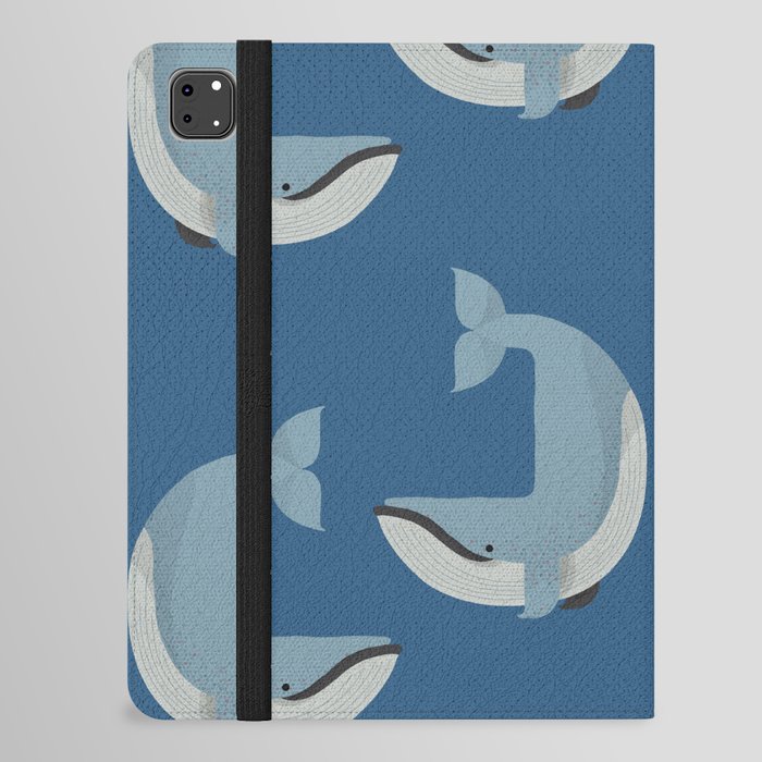 Whimsy Blue Whale iPad Folio Case