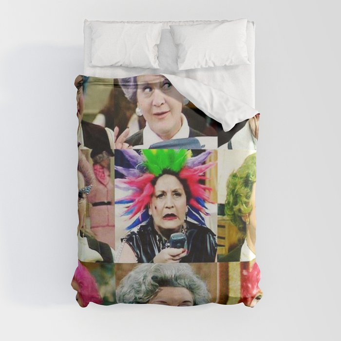 The Faces of Slocombe Duvet Cover