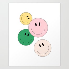 Smileys Art Print
