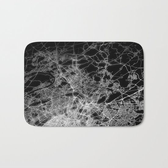 Paris map Bath Mat