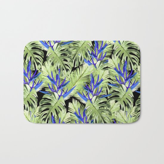 Tropical plant 2 Bath Mat