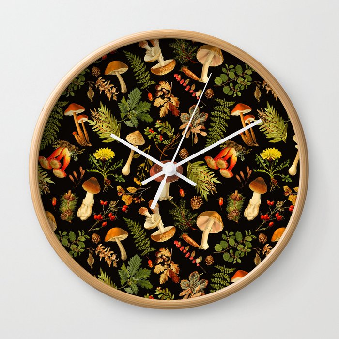 Vintage & Shabby Chic - Autumn Harvest Black Wall Clock