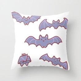 Halloween Sticker Throw Pillow