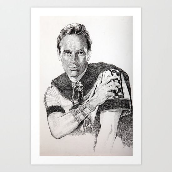 Charlton heston ben hur Art Print