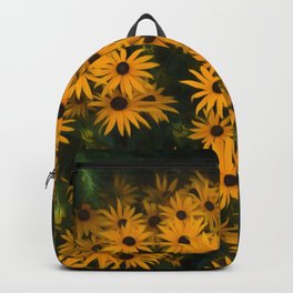 Brown eyed Susans Backpack | Floral, Photo, Flowers, Nature, Color, Kathyweaver, Digital, Botanical, Garden, Browneyedsusans 