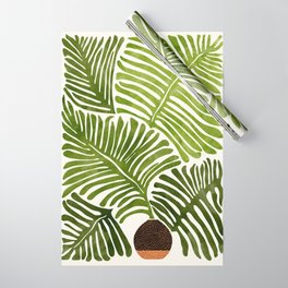 Summer Fern Simple Modern Watercolor Wrapping Paper