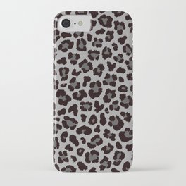 Lovely Leopard gray iPhone Case