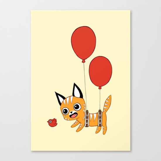 Balloon Cat Canvas Print