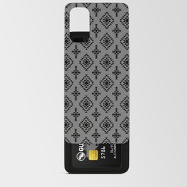 Grey and Black Native American Tribal Pattern Android Card Case