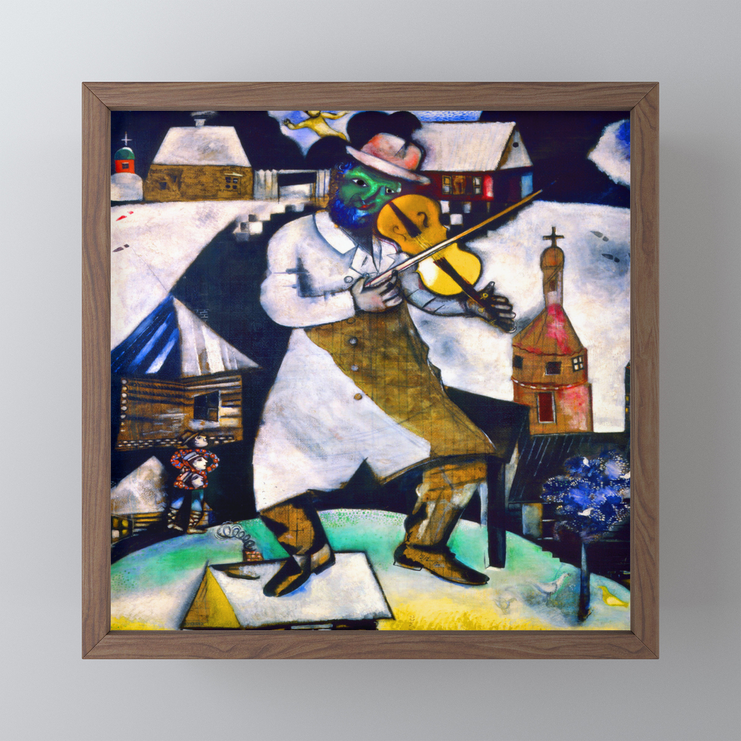 Marc Chagall The Fiddler Framed Mini Art Print By Jjbzz Society6