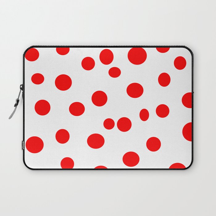 Kusama Inspired Red Dot Minimal Design Laptop Sleeve