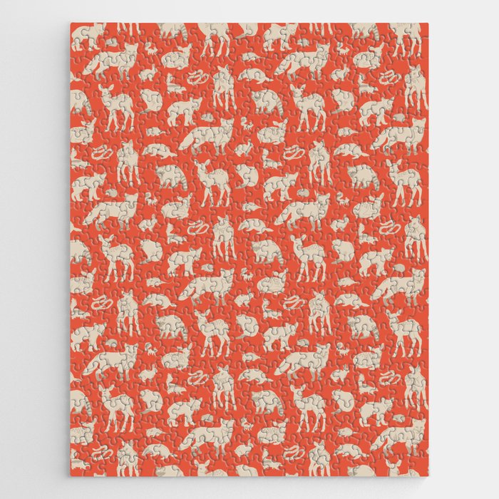 Animal Habitat-Red Jigsaw Puzzle