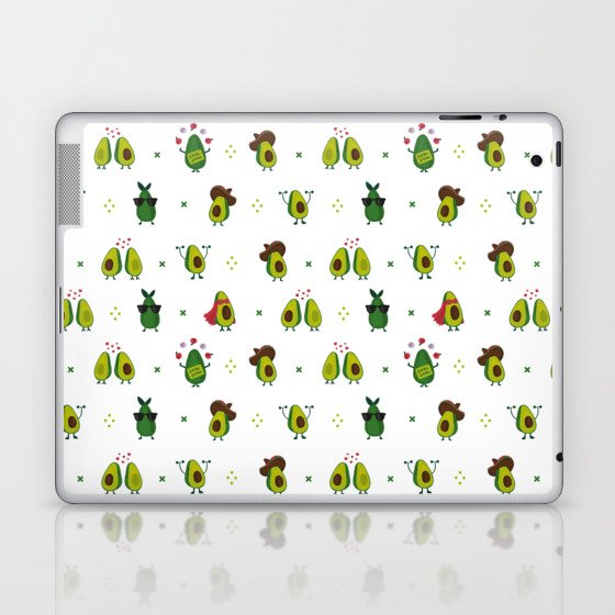 Avocado Pattern - holy guacamole collection Laptop & iPad Skin