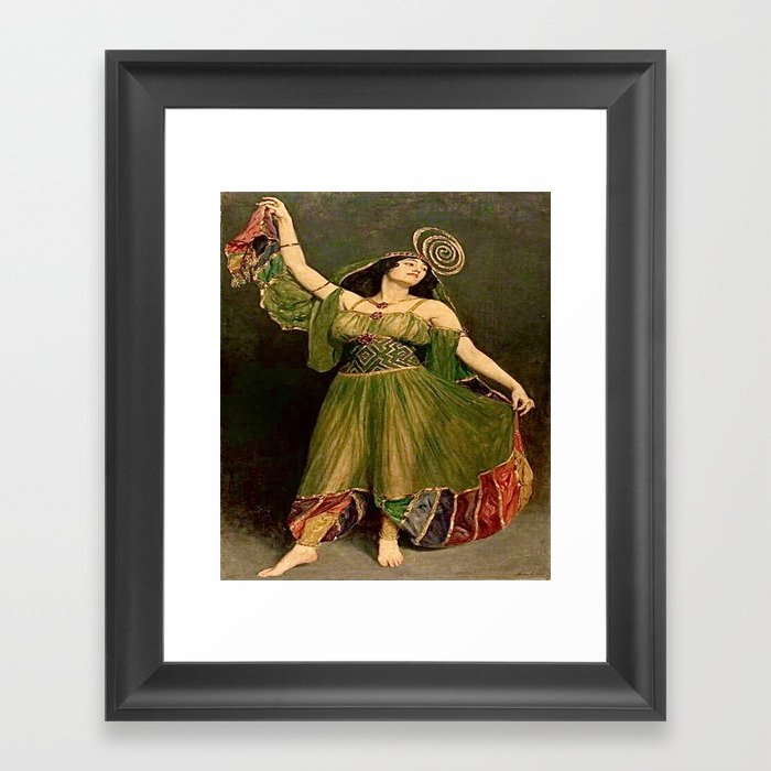 “The Harem Girl” by John Collier (1906) Framed Art Print