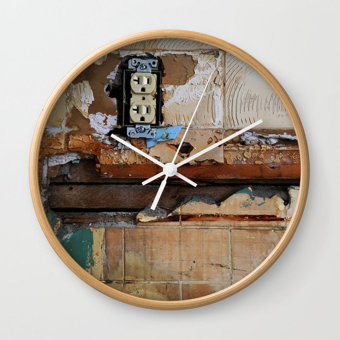 A Shocking Renovation Wall Clock