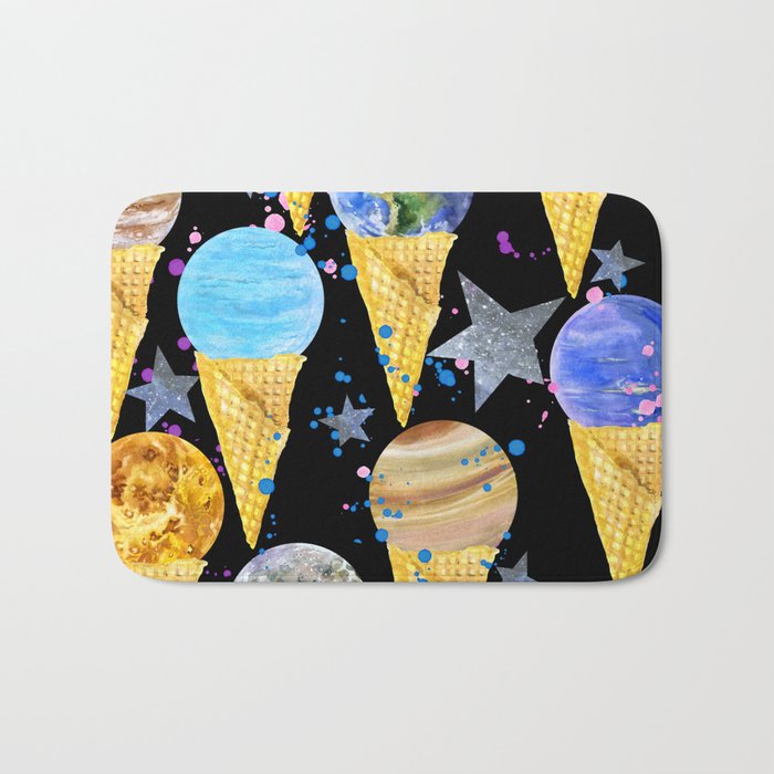 Univers with Planet of the solar system. Bath Mat