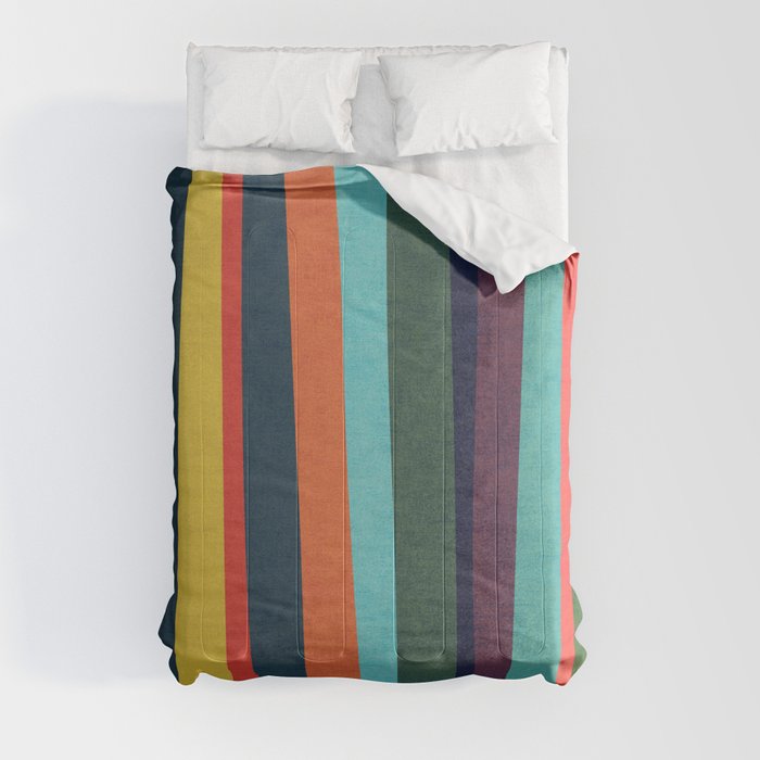Mid-century zebra Comforter