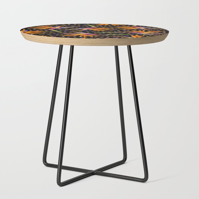 Bird of Paradise Midnight Affair Side Table