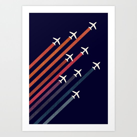 Aerial acrobat Art Print