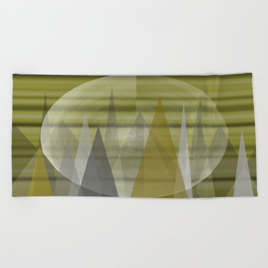 Mountain Moon Beach Towel