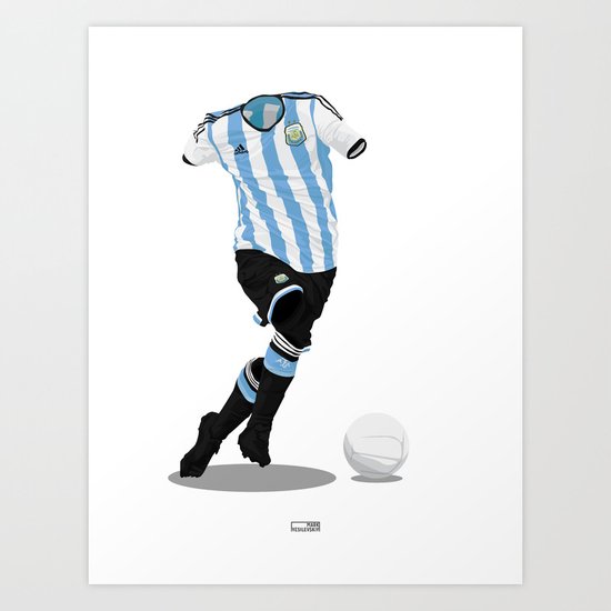 Argentina - World Cup 2014 Finalists Art Print