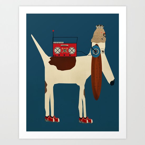 bootleg beagle Art Print