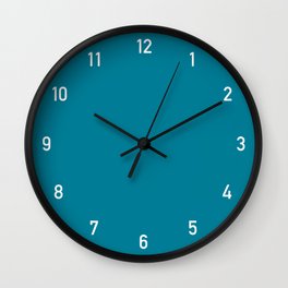 Numbers Clock - Blue Wall Clock