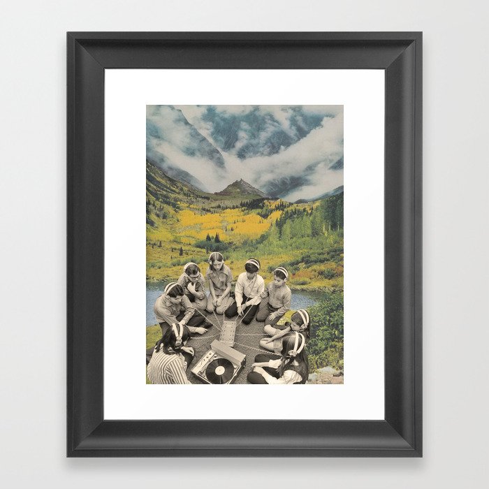 Mountain sound Framed Art Print