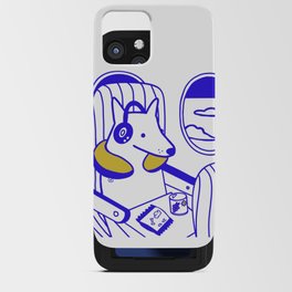 Dog on a plane iPhone Card Case
