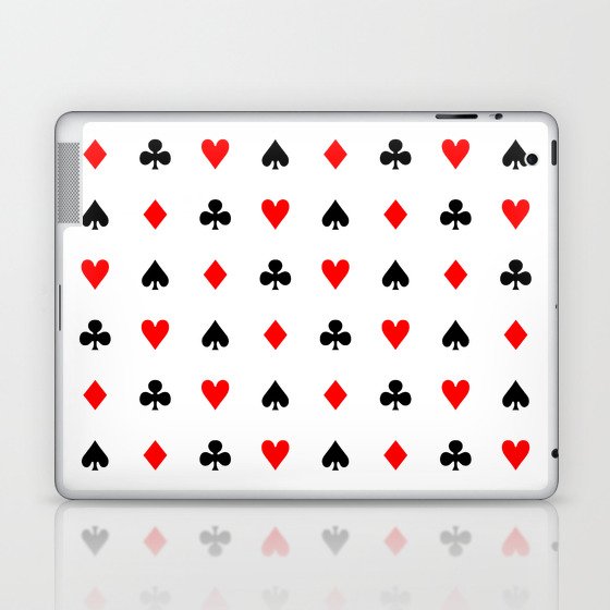 Playing cards pattern Laptop & iPad Skin
