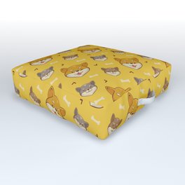 Cute Shiba Inu Dog Kawaii Pattern Gift Cute Summer Outdoor Floor Cushion