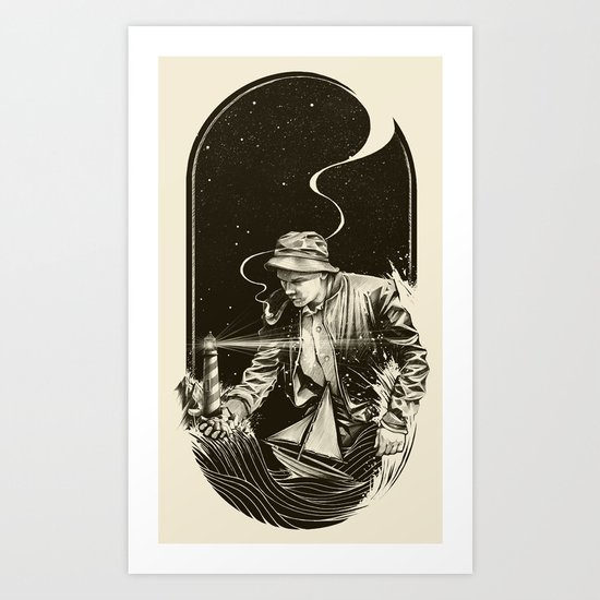 The Lighthouse Keeper Art Print