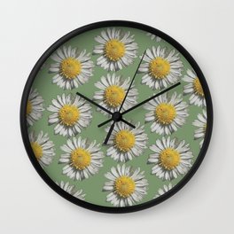 pastel daisy mania Wall Clock