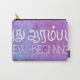 New Beginnings | Tamil & English Carry-All Pouch